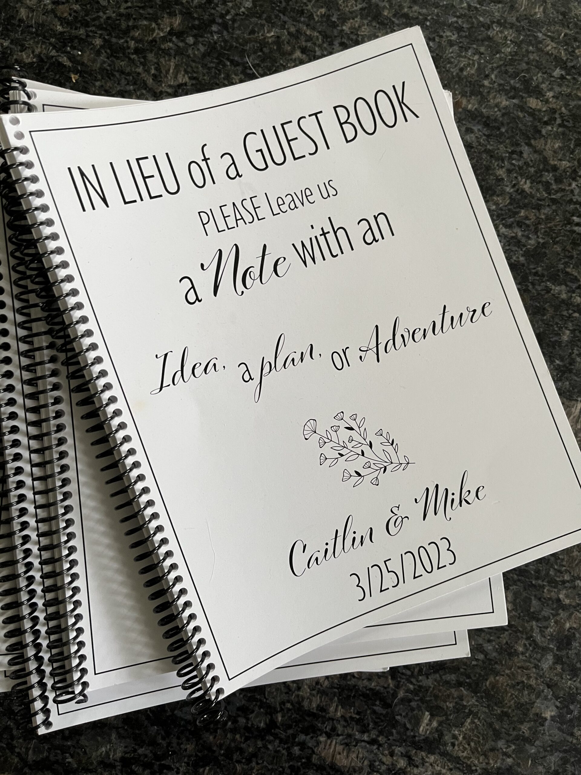 Alternative Customized Wedding Guestbook